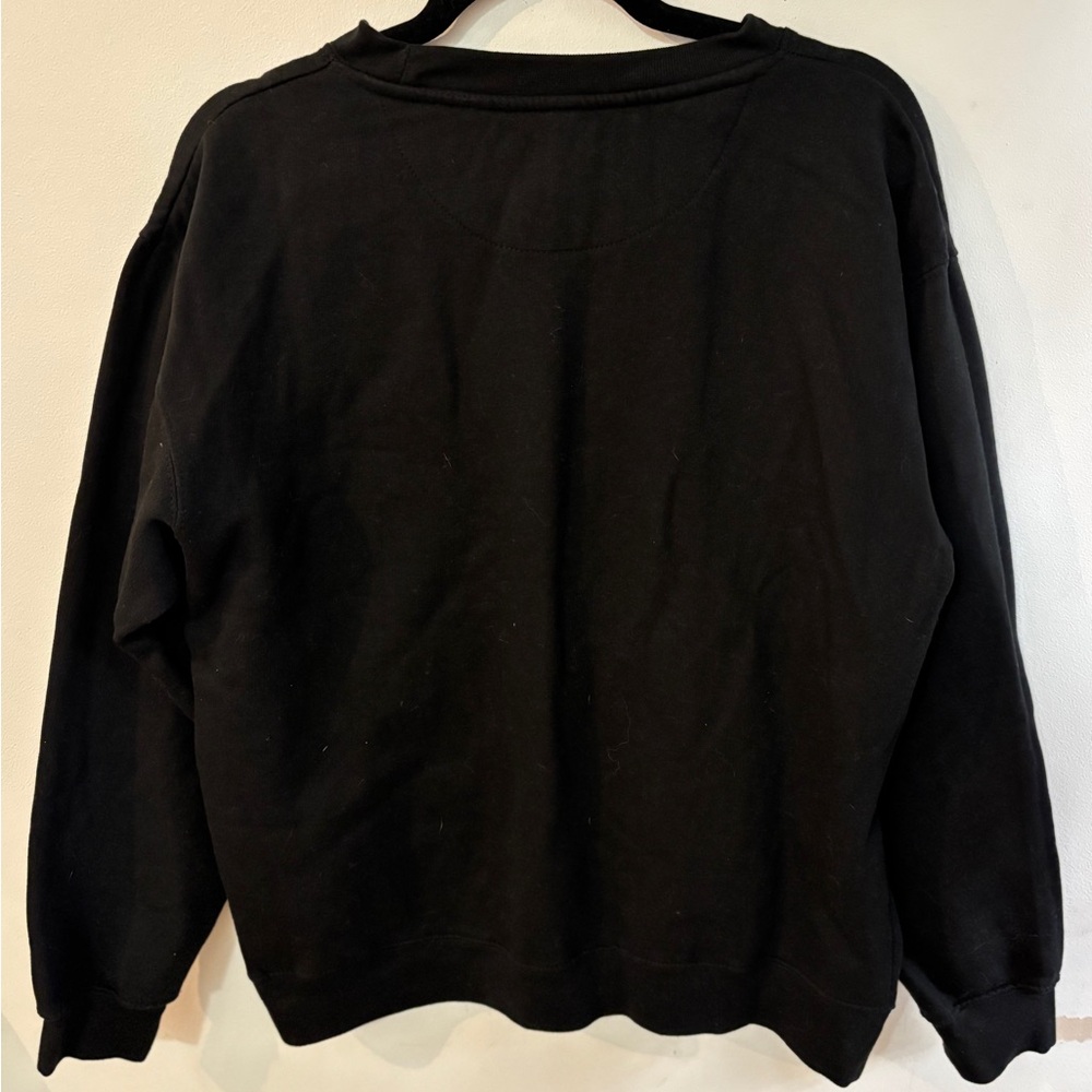 K Pop Demon Hunters Cat Sweatshirt black sz L Netflix Saja Oversized Derpy - Picture 3 of 5